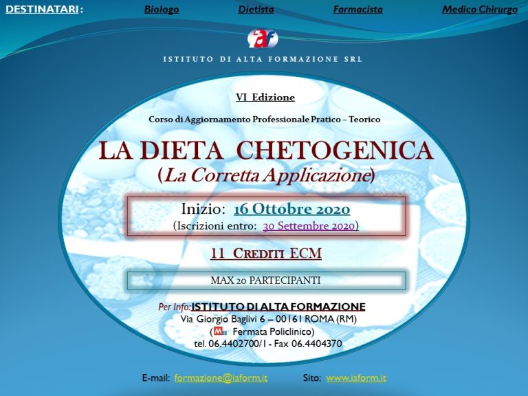 La dieta chetogenica – La Corretta Applicazione