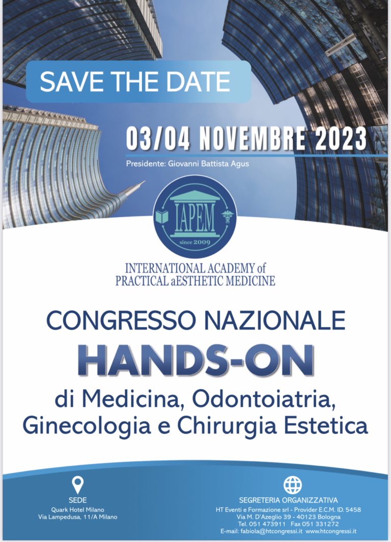 Congresso nazionale IAPEM – 3/4 Novembre Milano