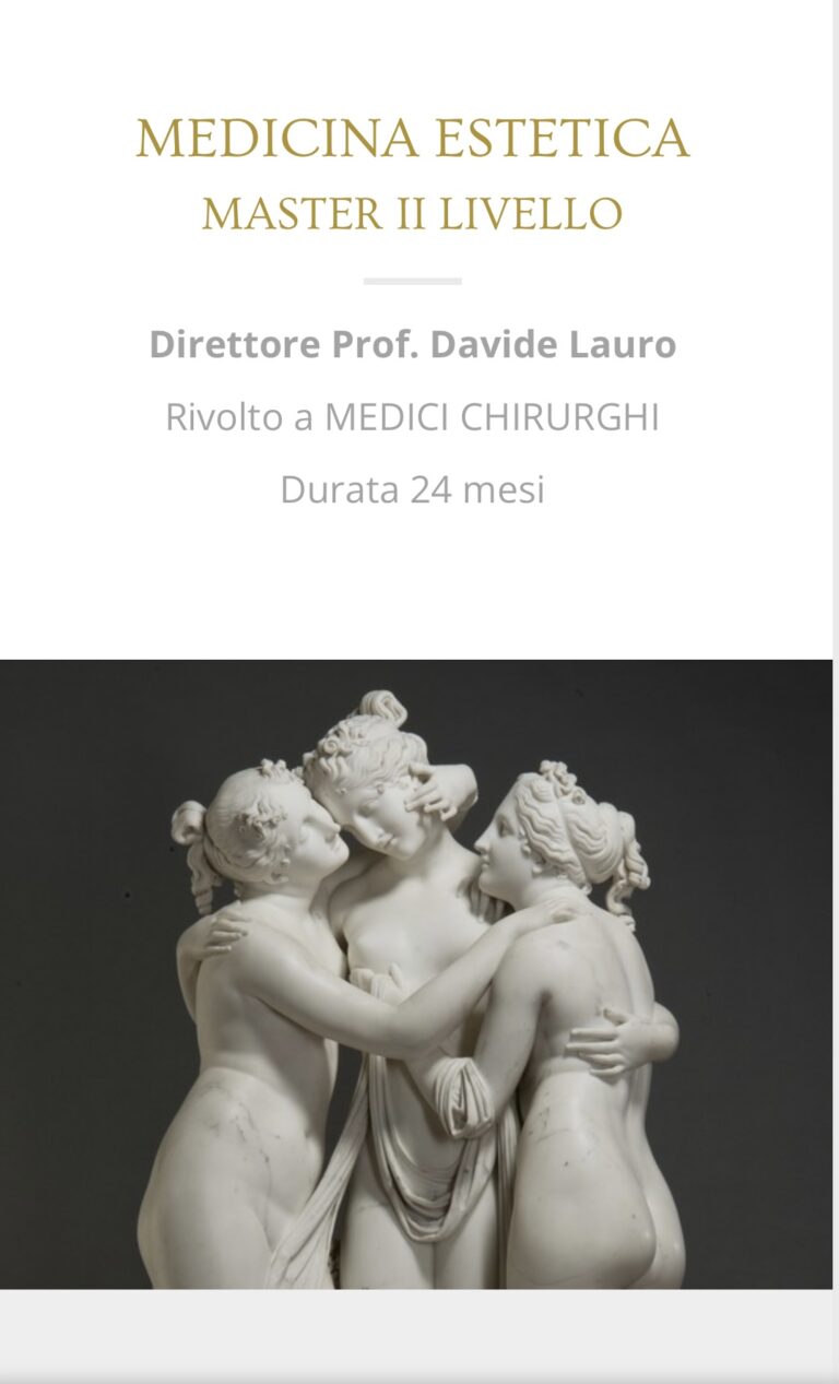 Master II Livello in Medicine Estetica – Roma