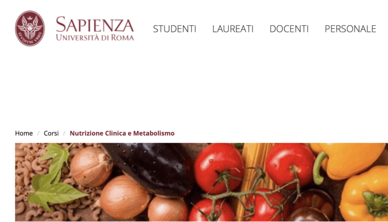 Master in Nutrizione Clinica e Metabolismo 24 Ottobre – Roma