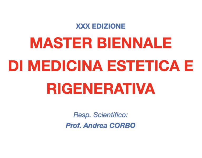Master Biennale di Medicina Estetica e Rigenerativa IAF -Roma